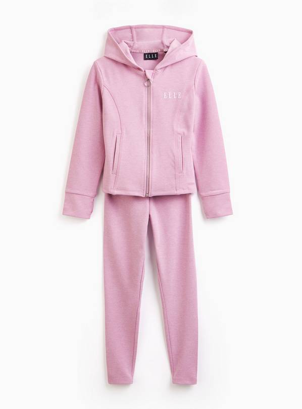 ELLE Pink Zip Hoodie & Leggings Set 15 years