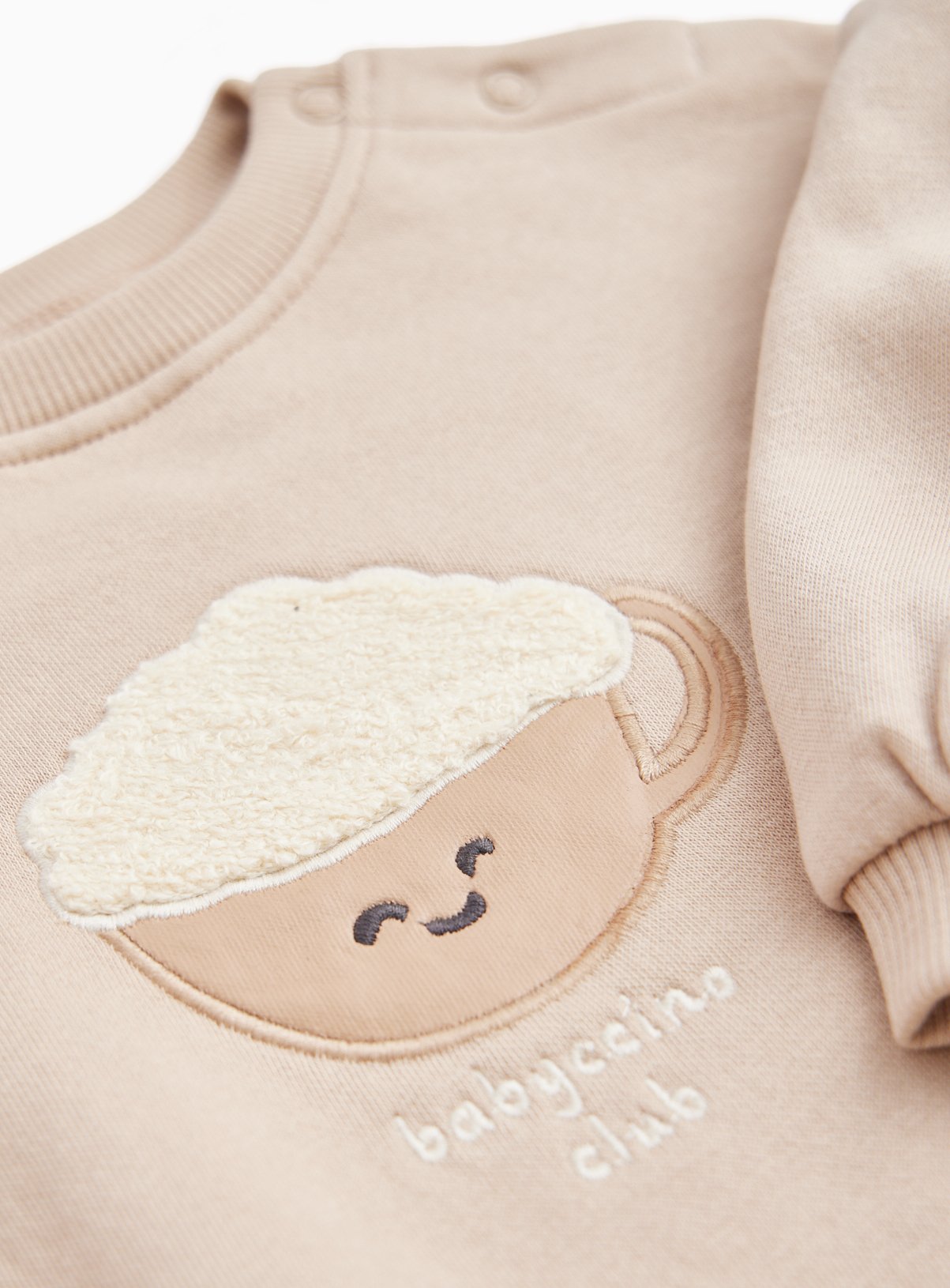 Brown Snack Logo Sweatshirt & Joggers Set 3-6 months - Image 2 thumbnail