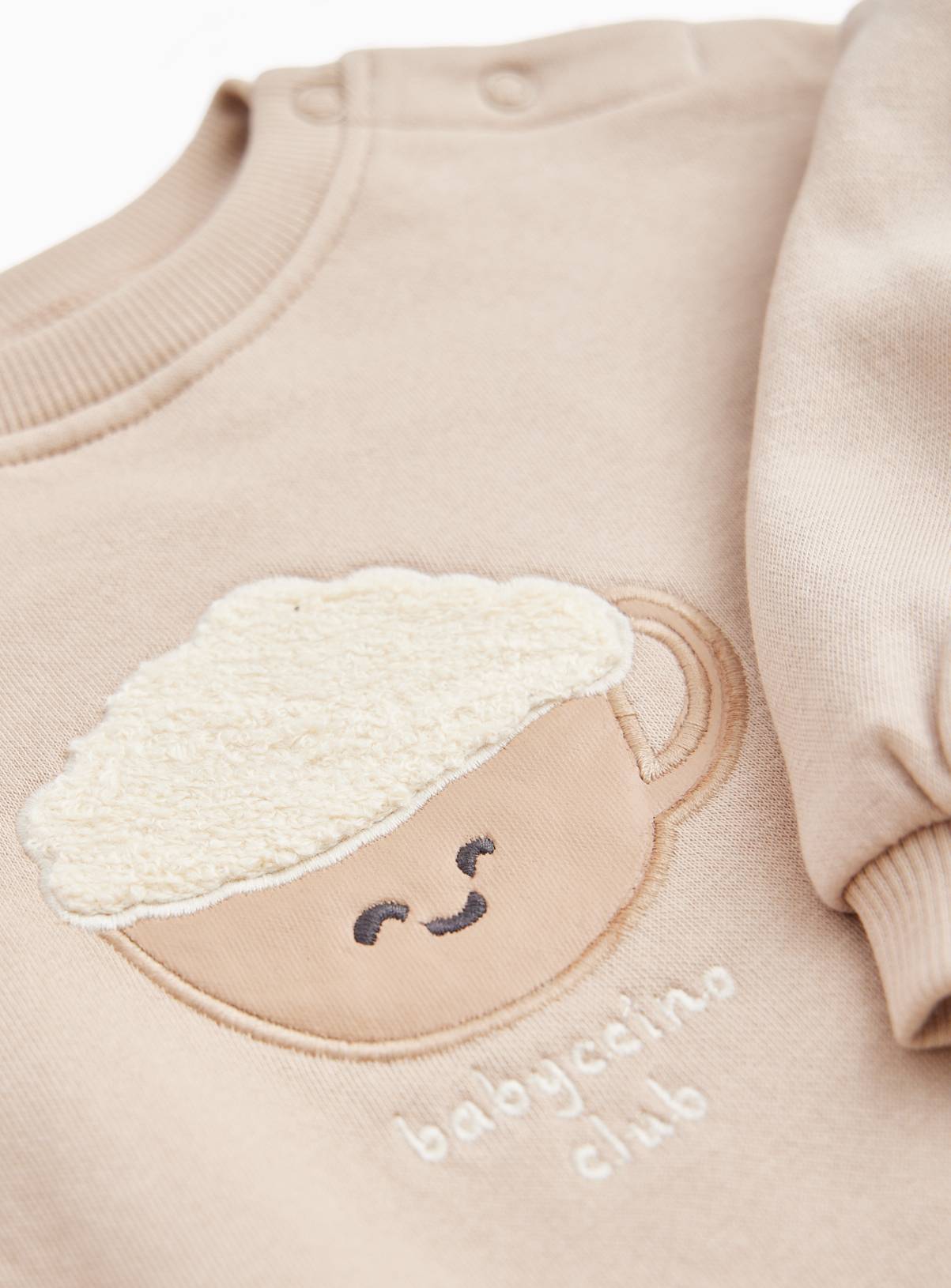 Brown Snack Logo Sweatshirt & Joggers Set 3-6 months - Image 2