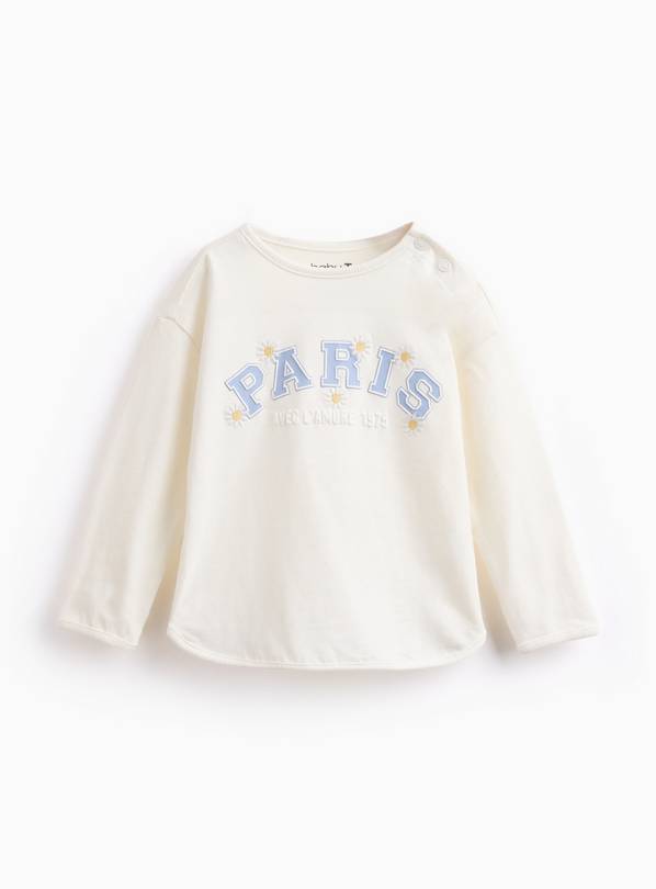 Paris Daisy Graphic Long-Sleeve T-Shirt Up to 3 mths