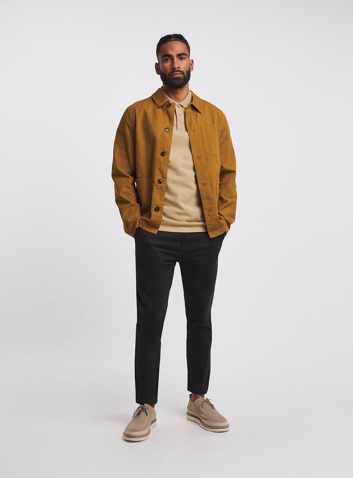 JACAMO Slim Stretch Chino Black 50R - Image 2 thumbnail