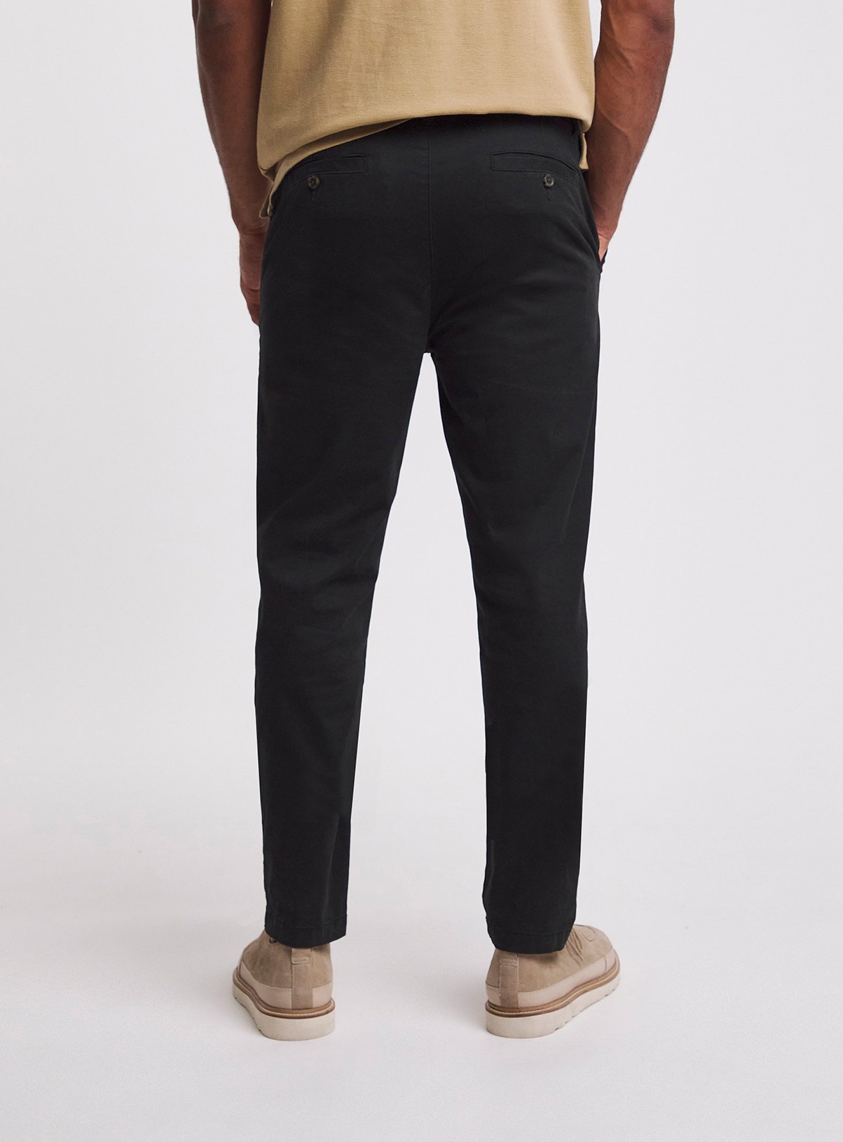 JACAMO Slim Stretch Chino Black 50R - Image 3 thumbnail