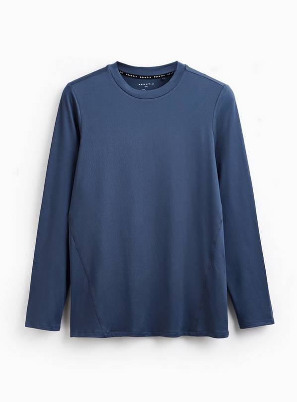 REAKTIV Blue Yoga Long Sleeve Post-Workout Slouchy Top M