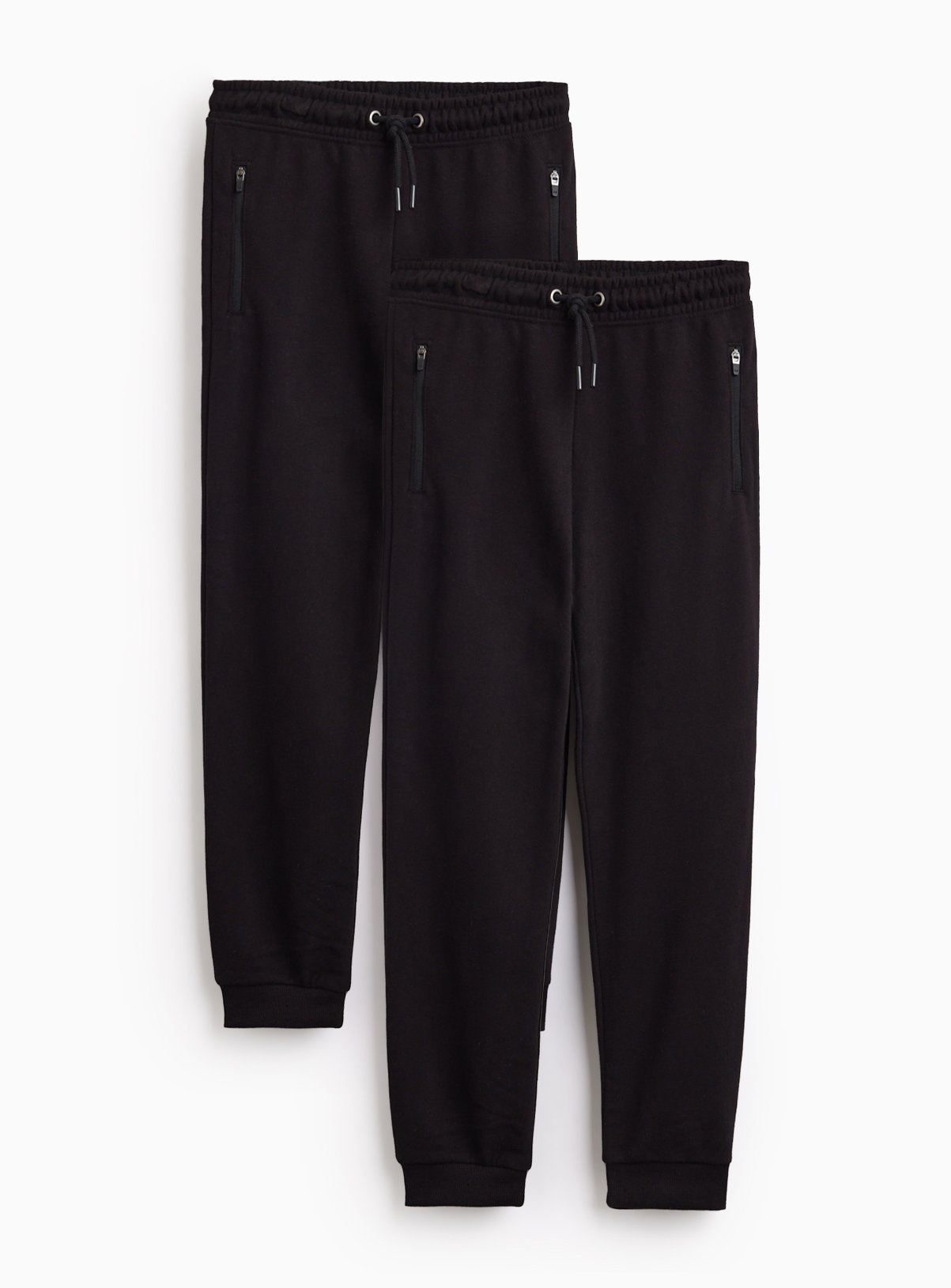 Black Ottoman Joggers 2 Pack 7 years - Image 1 thumbnail
