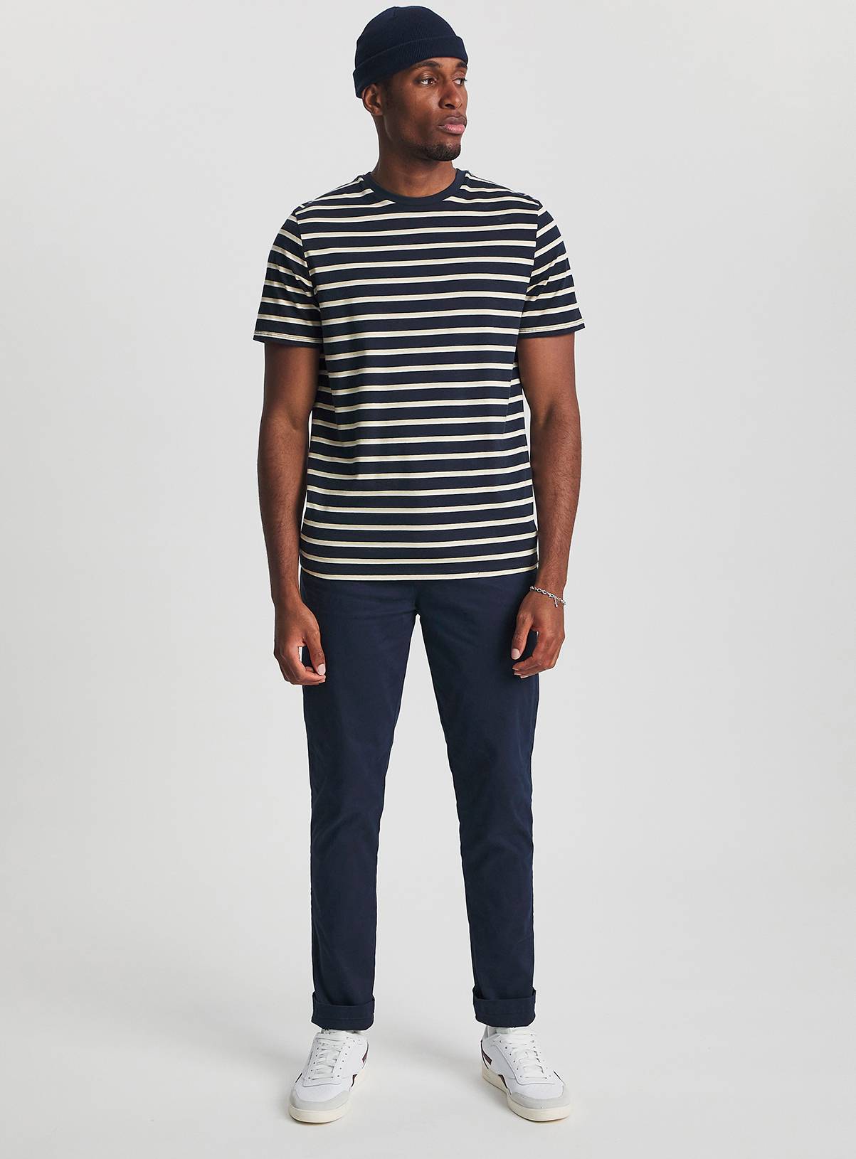 JACAMO Slim Stretch Chino Navy 44R - Image 1