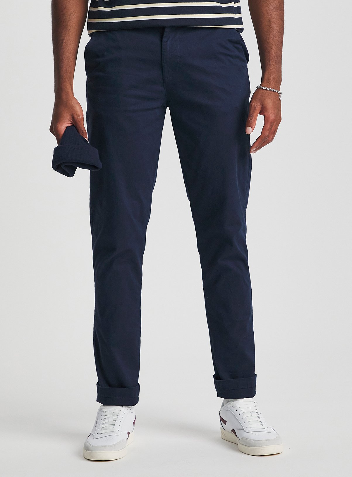 JACAMO Slim Stretch Chino Navy 44R - Image 3 thumbnail