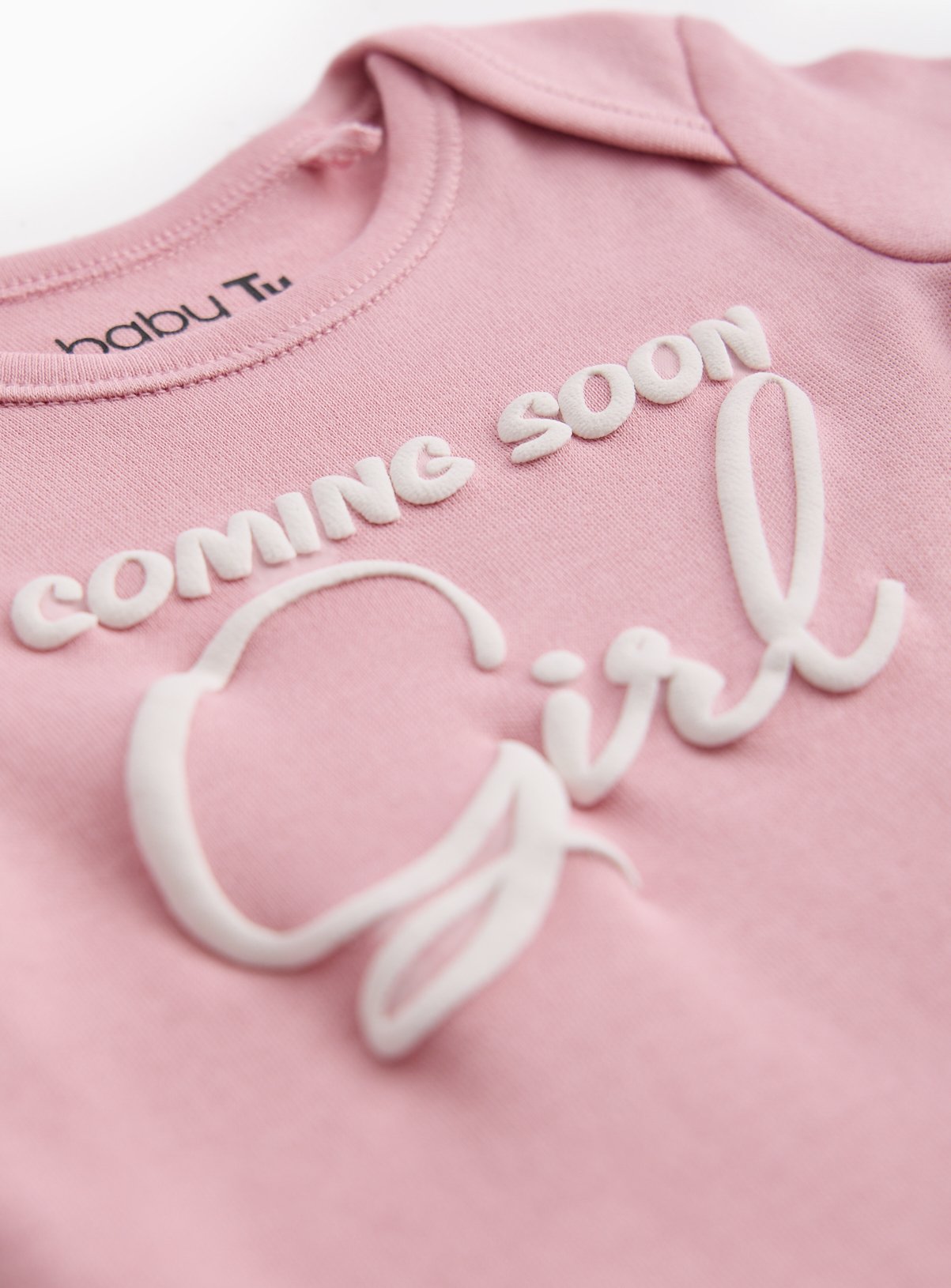 Pink Coming Soon Girl Bodysuit Newborn - Image 2 thumbnail
