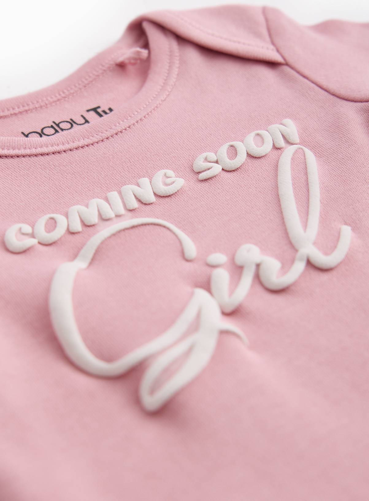Pink Coming Soon Girl Bodysuit Newborn - Image 2