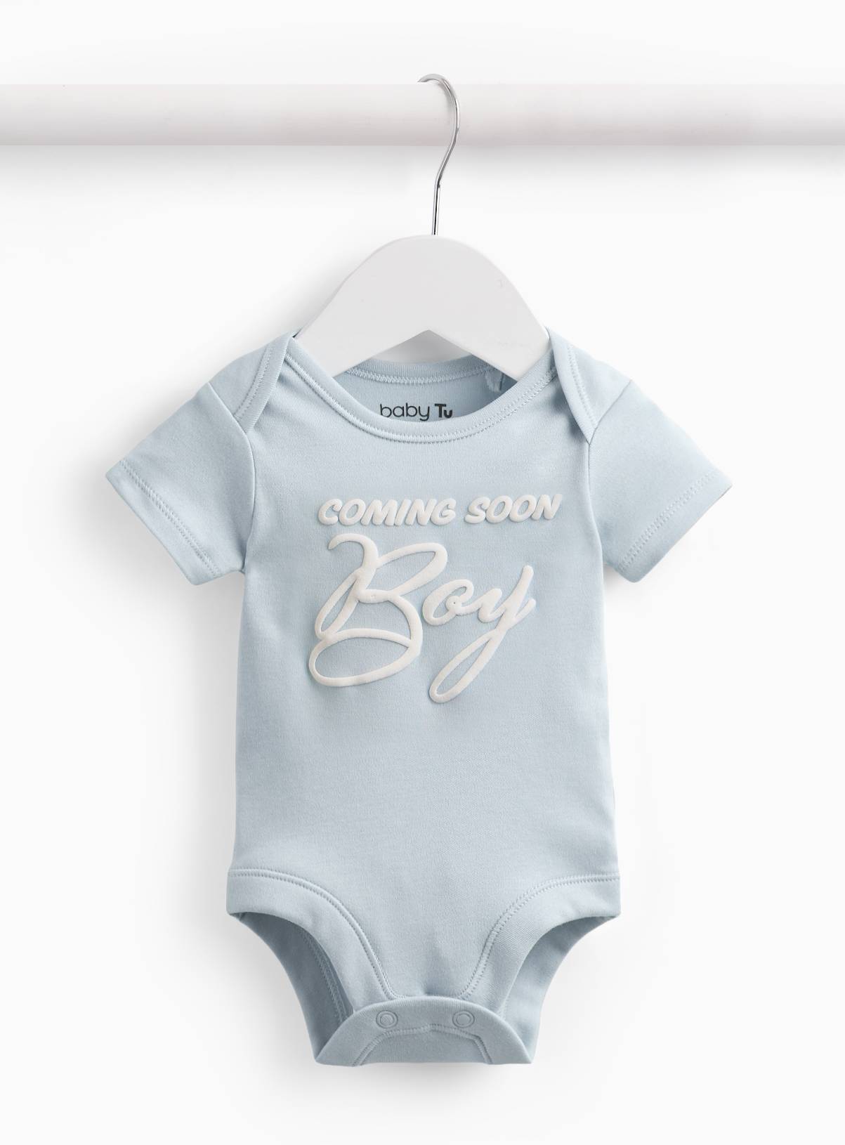 Blue Coming Soon Boy Bodysuit Newborn - Image 1