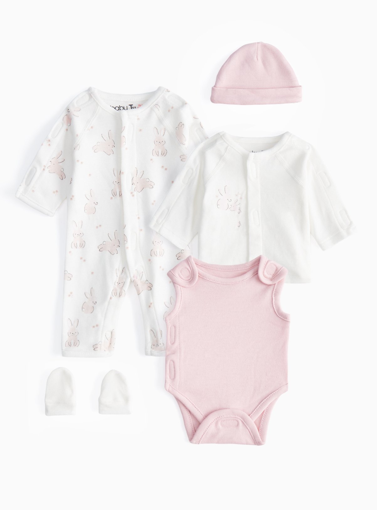 Rabbit Premature Baby Printed 5-Piece Starter Set 3lbs - 1.4kg - Image 1 thumbnail