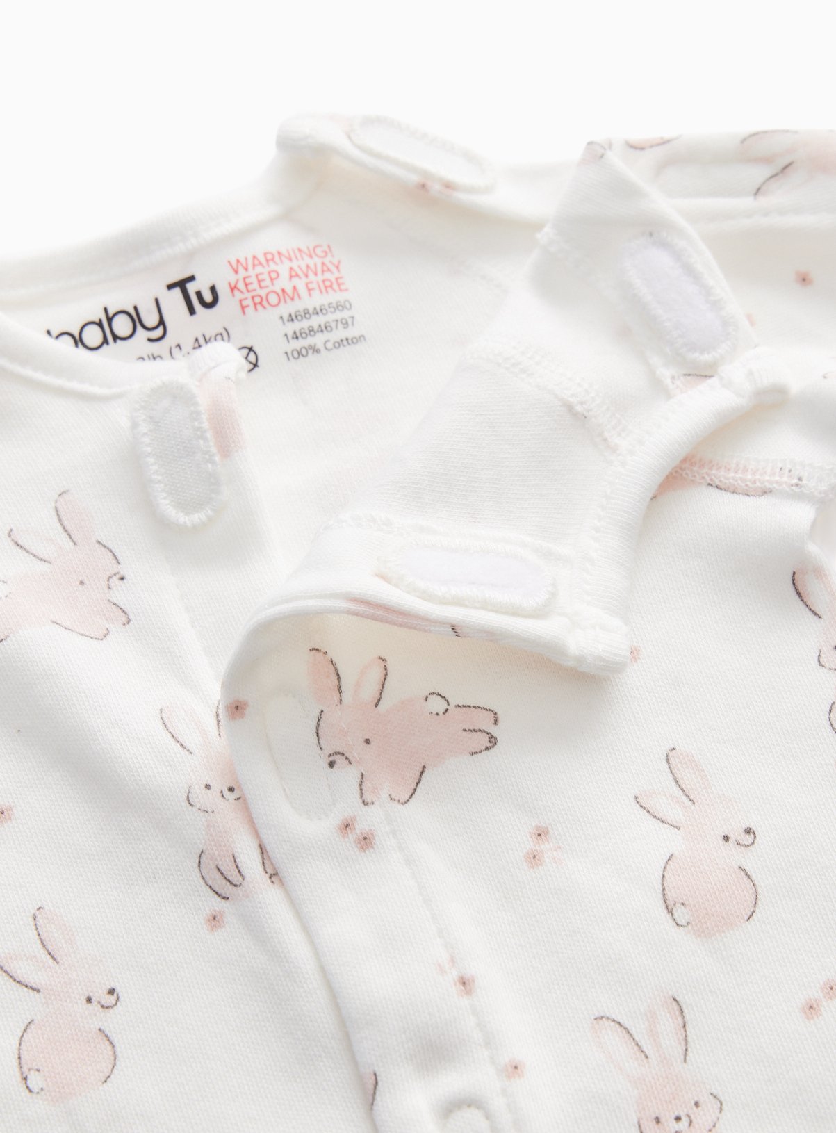 Rabbit Premature Baby Printed 5-Piece Starter Set 3lbs - 1.4kg - Image 2 thumbnail