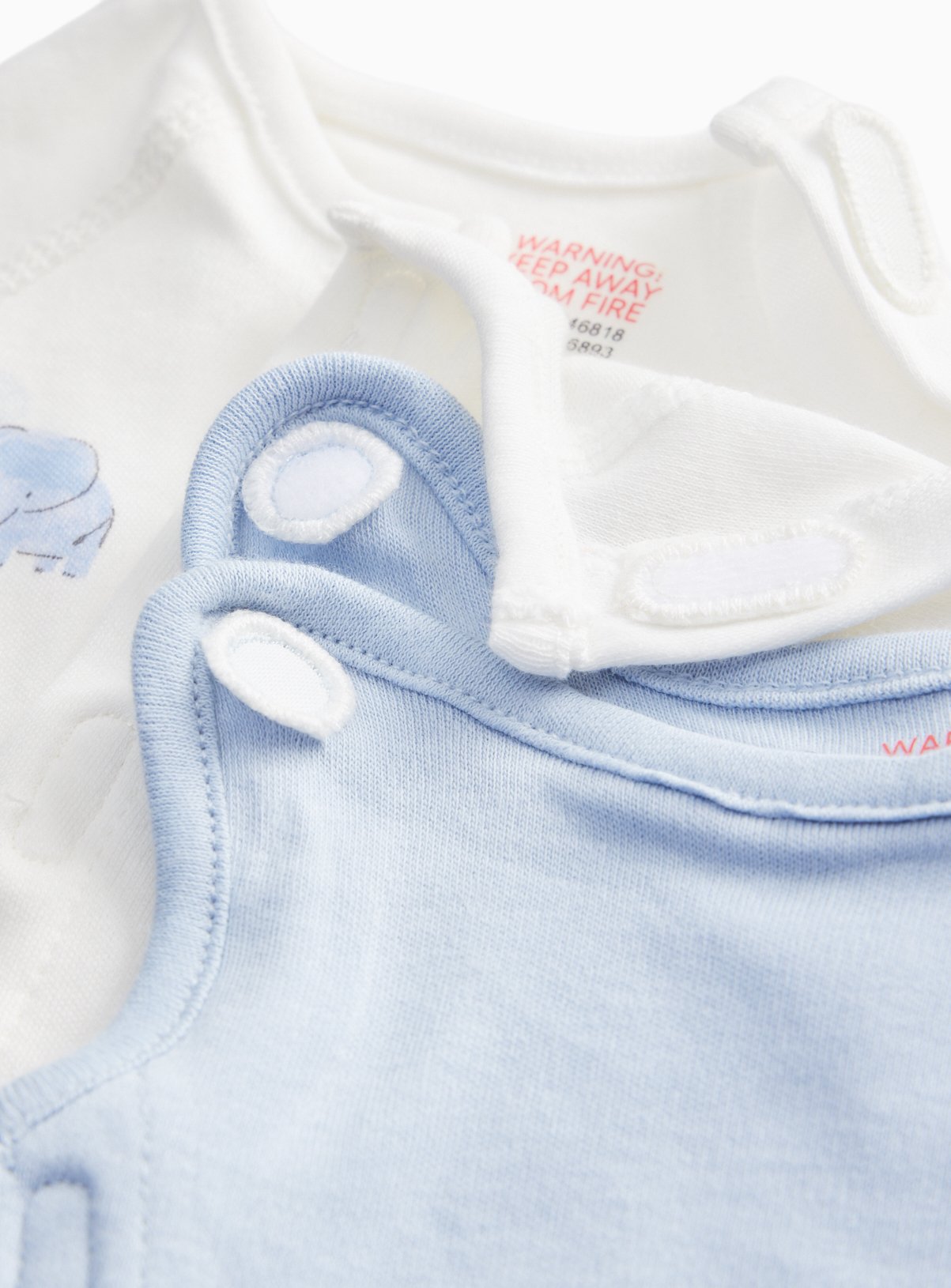 Blue Premature Baby Elephant Printed 5-Piece Starter Set 2lbs - 0.9kg - Image 2 thumbnail