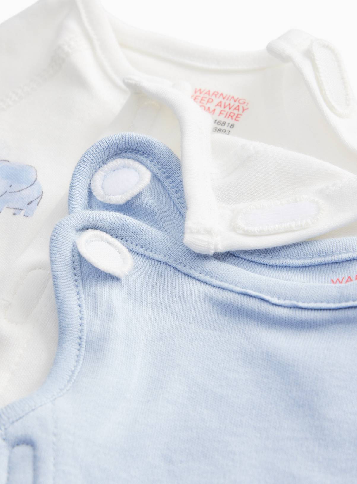 Blue Premature Baby Elephant Printed 5-Piece Starter Set 2lbs - 0.9kg - Image 2