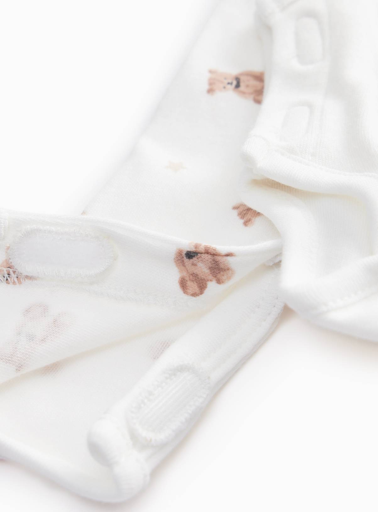 White Premature Baby Teddy Bear Printed 4-Piece Starter Set 4lbs - 1.8kg - Image 2