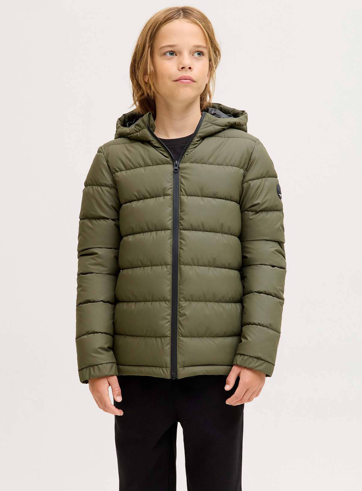 JACK & JONES JUNIOR Point PU Puffer Jacket 8 years - Image 1