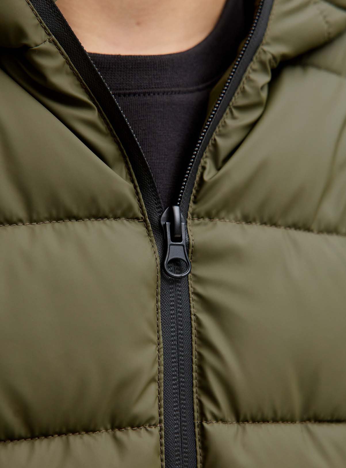 JACK & JONES JUNIOR Point PU Puffer Jacket 8 years - Image 4 thumbnail