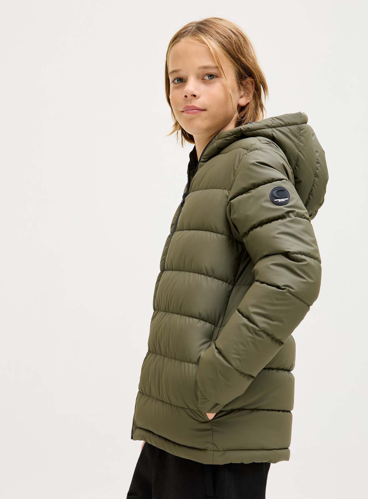 JACK & JONES JUNIOR Point PU Puffer Jacket 8 years - Image 6 thumbnail