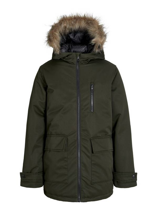 JACK & JONES JUNIOR Charlie Detachable Faux Fur Park Junior 12 years