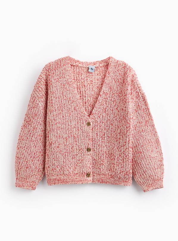 Pink & Cream Knitted Cardigan 13 years