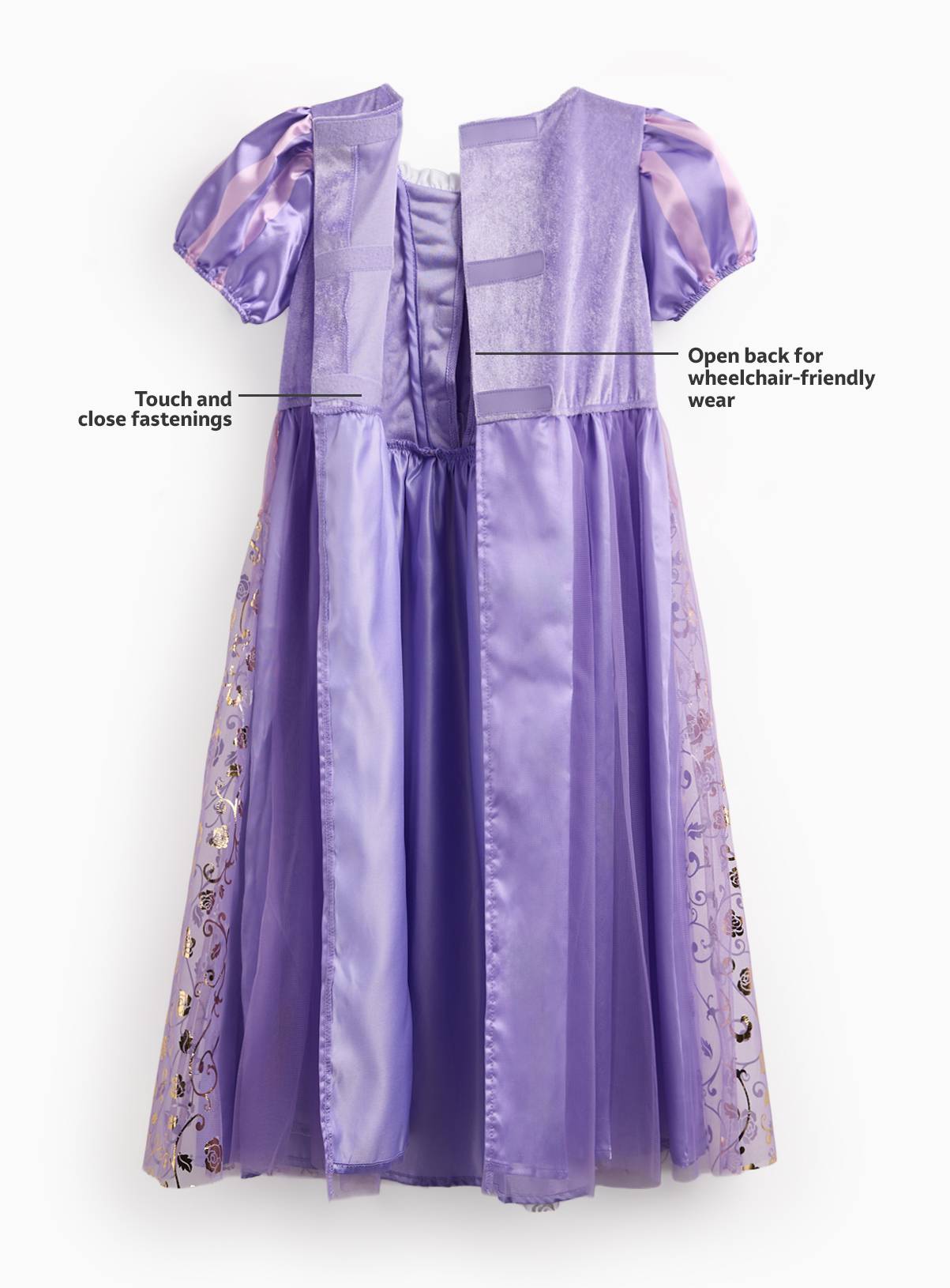 Disney Rapunzel Adaptive Fancy Dress Costume 7-8 years - Image 5
