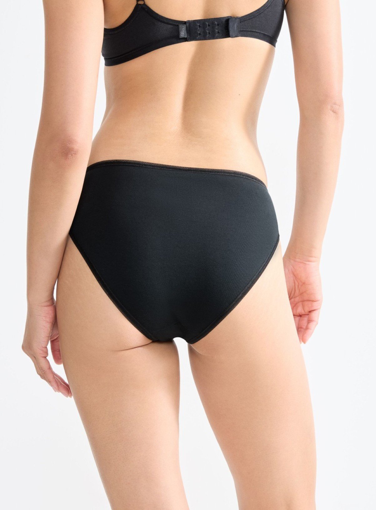 SLOGGI Pure Comfort Tai Knickers 2 Pack Black M - Image 2 thumbnail