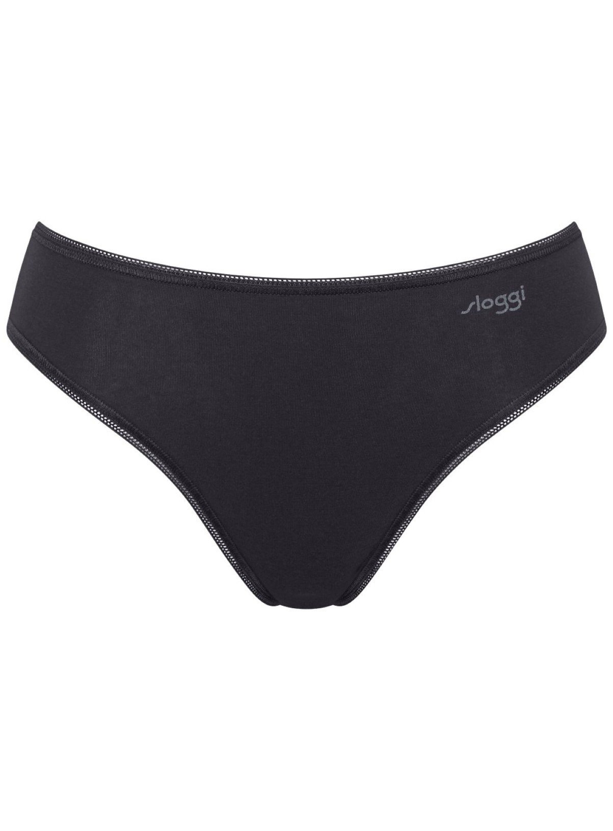 SLOGGI Pure Comfort Tai Knickers 2 Pack Black M - Image 5 thumbnail