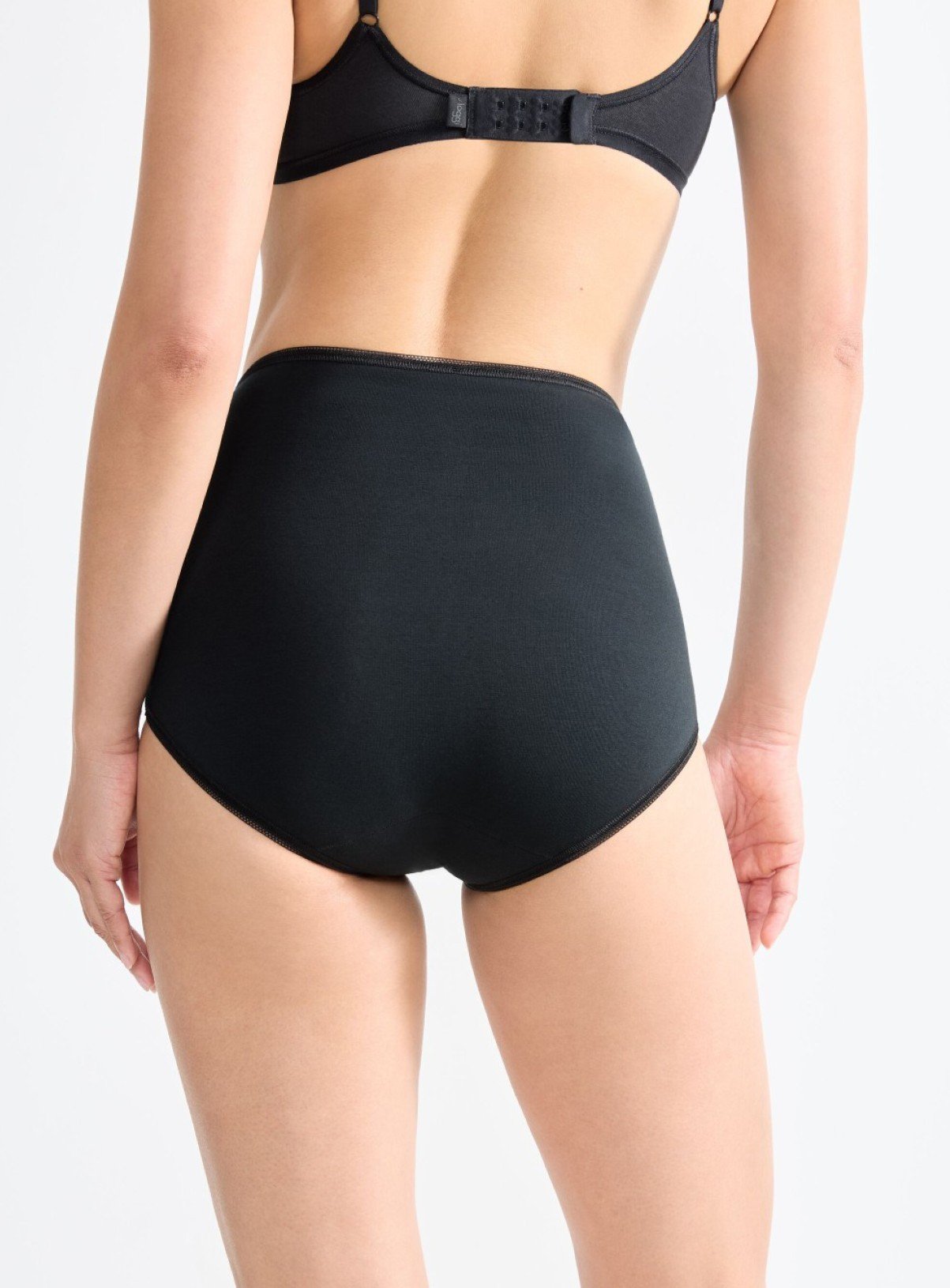 SLOGGI Pure Comfort Maxi Knickers 2 Pack Black S - Image 2 thumbnail
