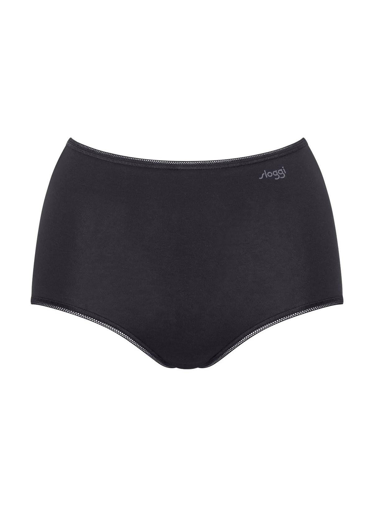 SLOGGI Pure Comfort Maxi Knickers 2 Pack Black S - Image 5