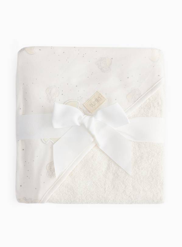 Cream Dumbo Print Hooded Towel One Size