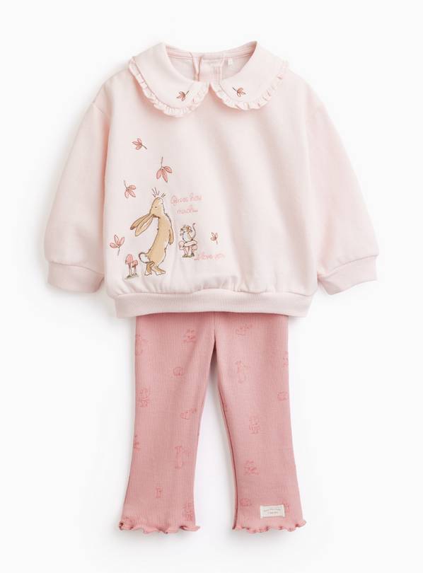 Pink Guess How Much I Love You Sweat & Leggings Set 6-9 months