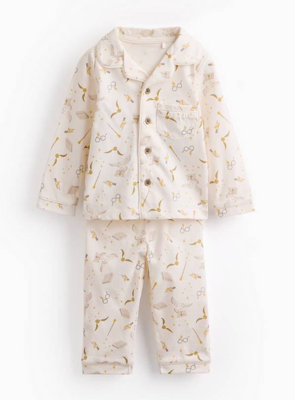 Cream Harry Potter Print Traditional Pyjamas 6-9 months