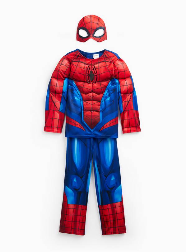 Disney Spiderman Fancy Dress Costume 3 Piece 7-8 years