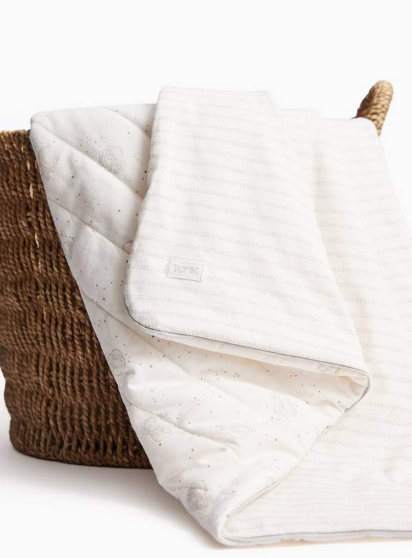 Cream Dumbo Wadded Baby Blanket One Size