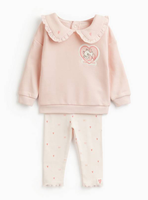 Pink Aristocats Collared Sweatshirt & Leggings Set 3-6 months