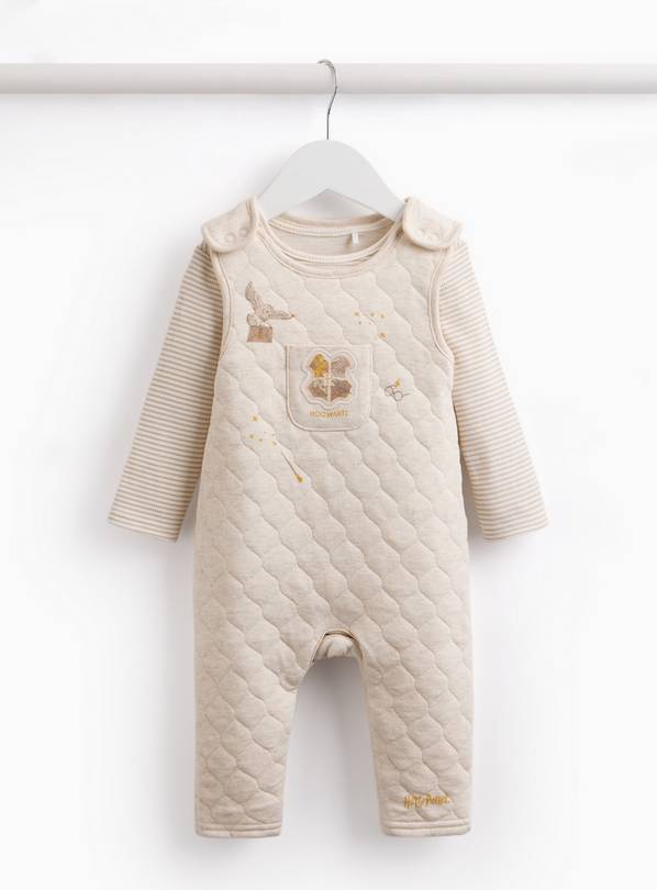 Cream Harry Potter Dungaree Set 9-12 months