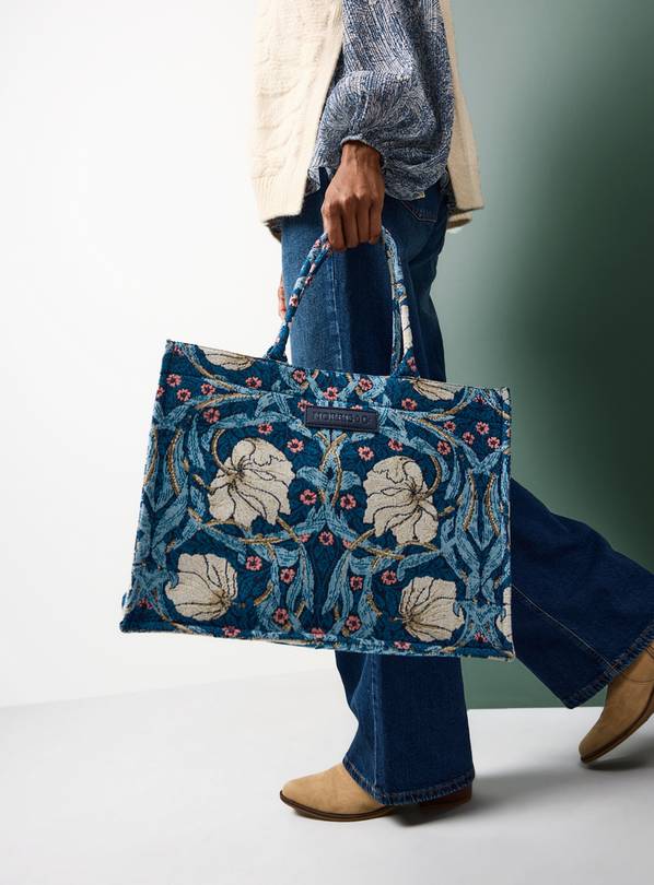 Tu x Morris & Co. Pimpernel Jacquard Tote Bag One Size