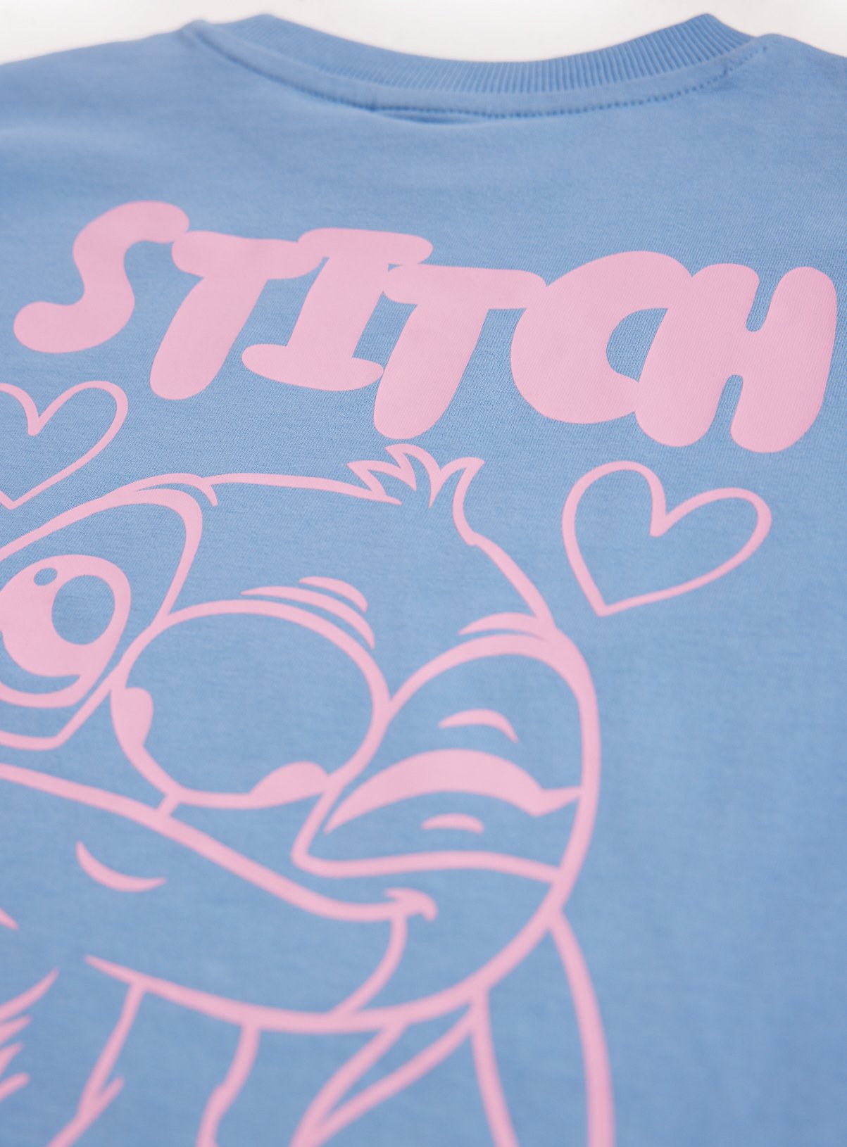 Blue Stitch Graphic T-Shirt & Shorts Set 11 years - Image 2 thumbnail