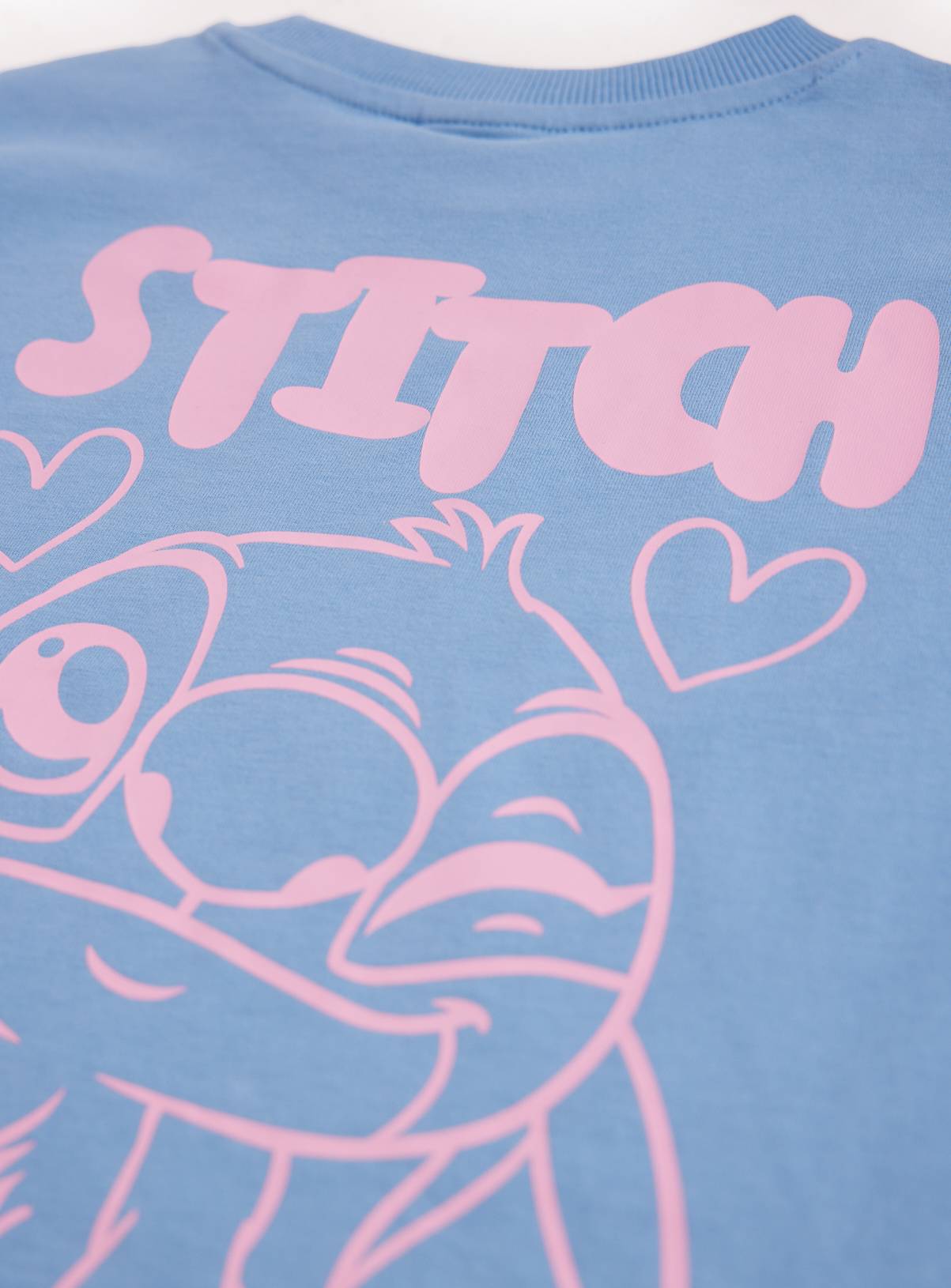 Blue Stitch Graphic T-Shirt & Shorts Set 11 years - Image 2