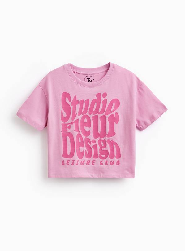 Pink Studio Fleur Boxy T-Shirt 10 years