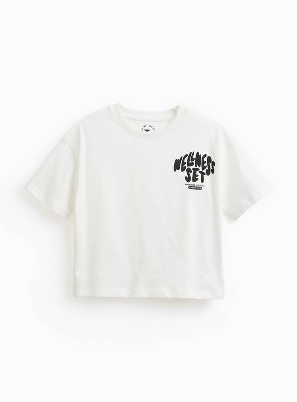 White Wellness Set Boxy T-Shirt 7 years