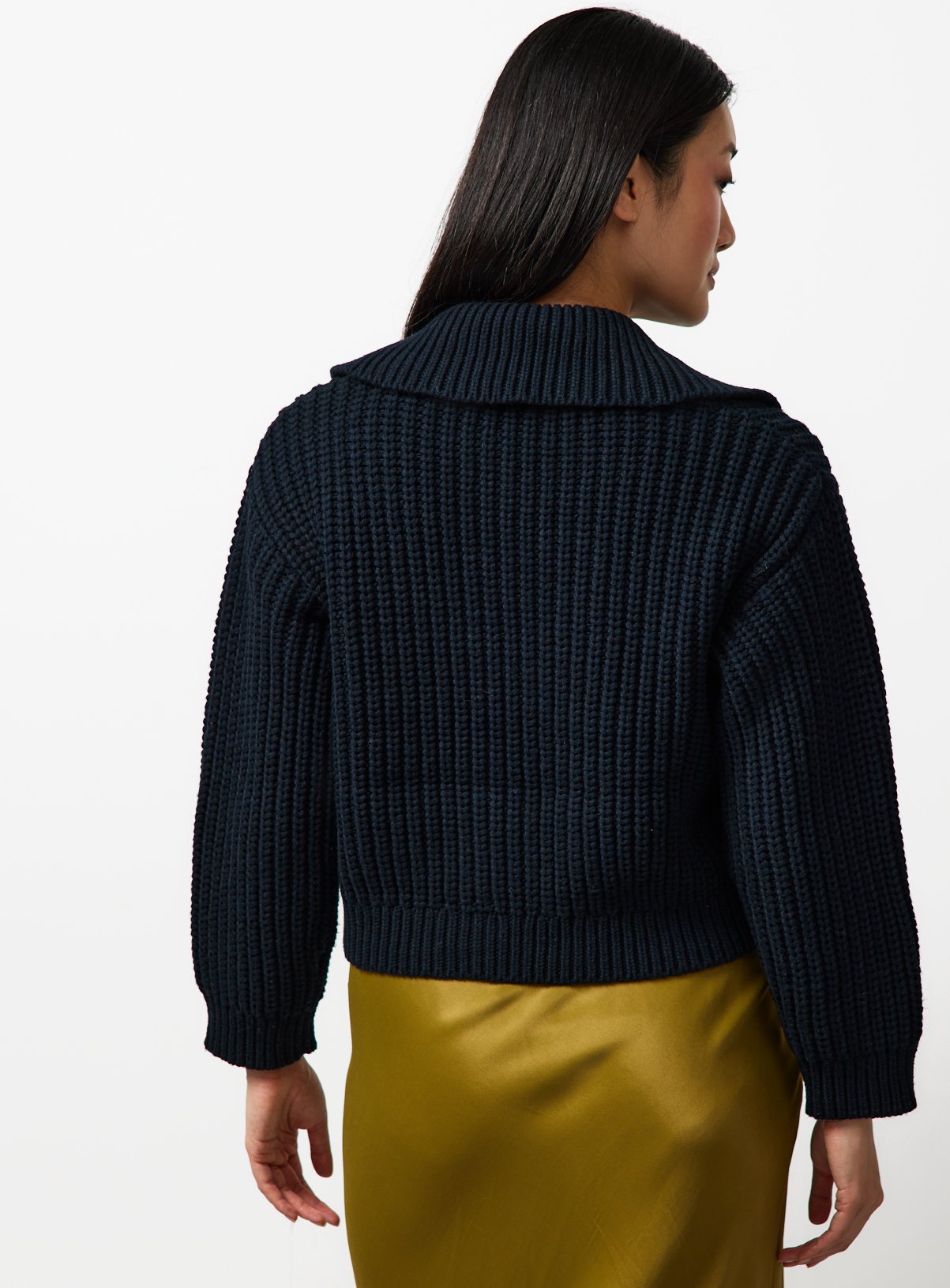 Black Chunky Gold Button Cardigan S - Image 4 thumbnail