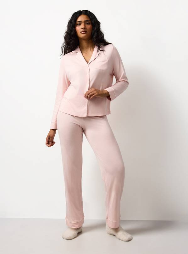 Pink Modal Traditional Pyjamas M