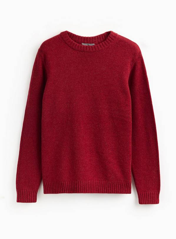 Red Lambswool Crew Neck Jumper XXXXL
