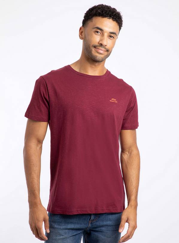 WEIRD FISH Fished Cotton Branded T Shirt Red M