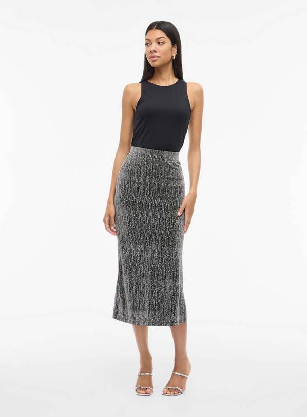 VILA Silna High Waist Midi Skirt XL