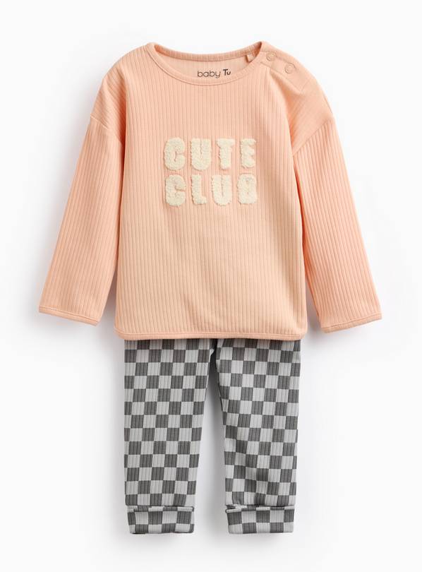 Orange Cute Club Long Sleeve Top & Leggings Set 18-24 months
