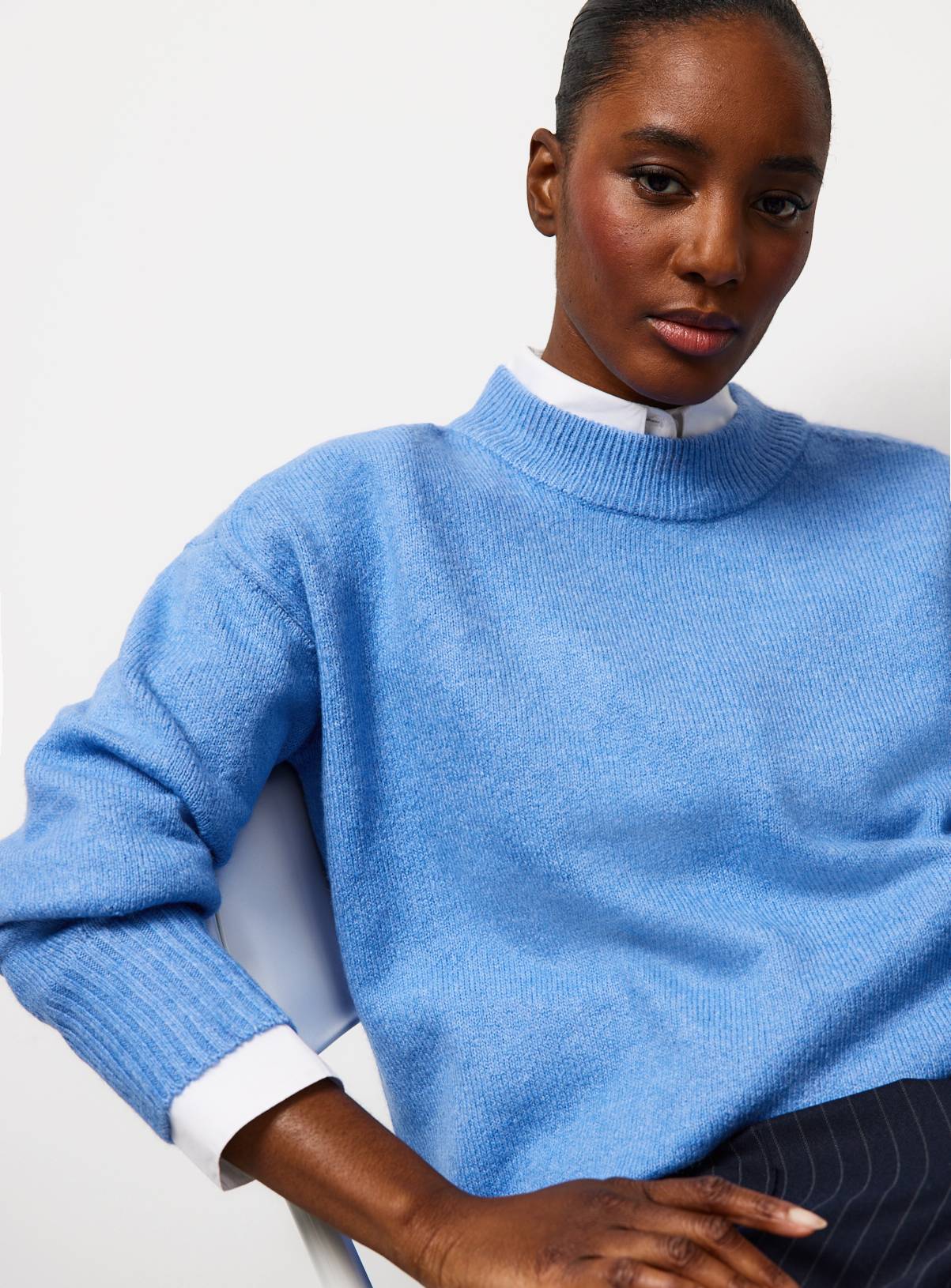 The Soft Blue Knitted Jumper 14 - Image 1