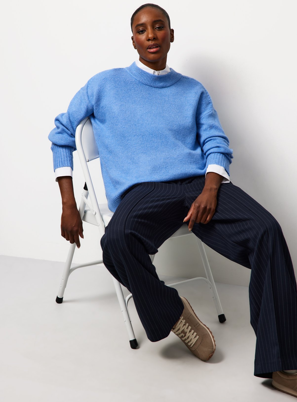 The Soft Blue Knitted Jumper 14 - Image 3 thumbnail