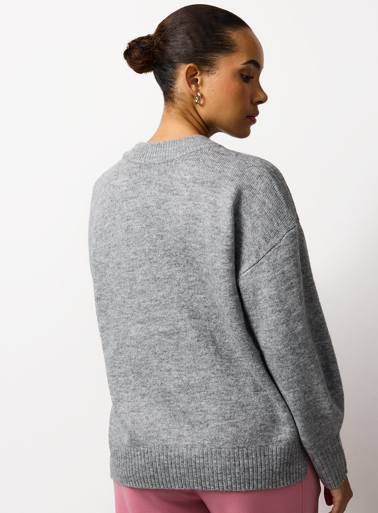 The Soft Grey Knitted Jumper 6 - Image 4 thumbnail