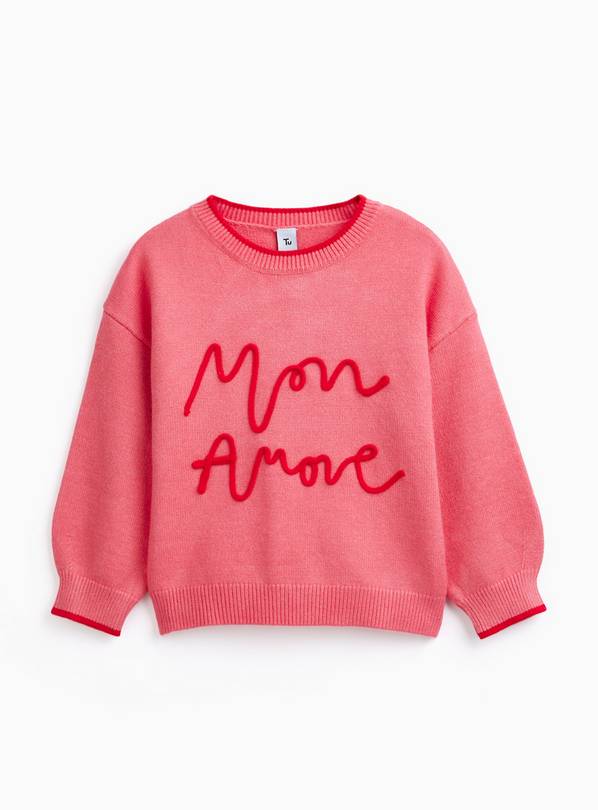 Pink Mon Amore Glossy Pop Jumper 7 years